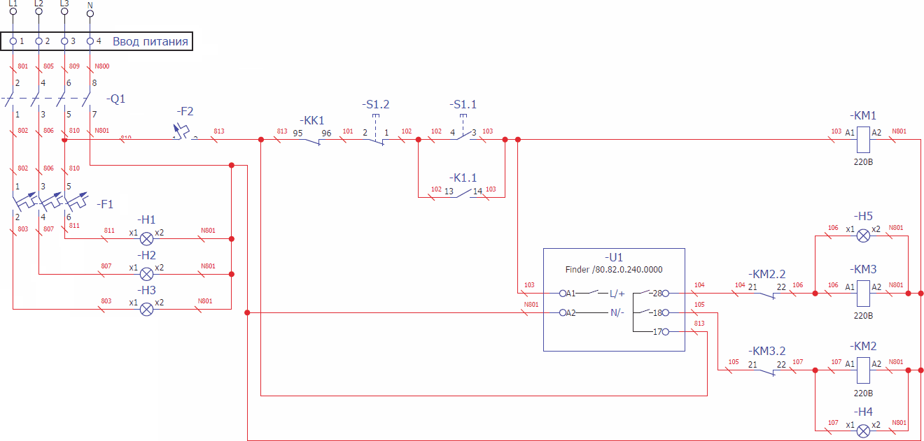 Схема управления звезда треугольник